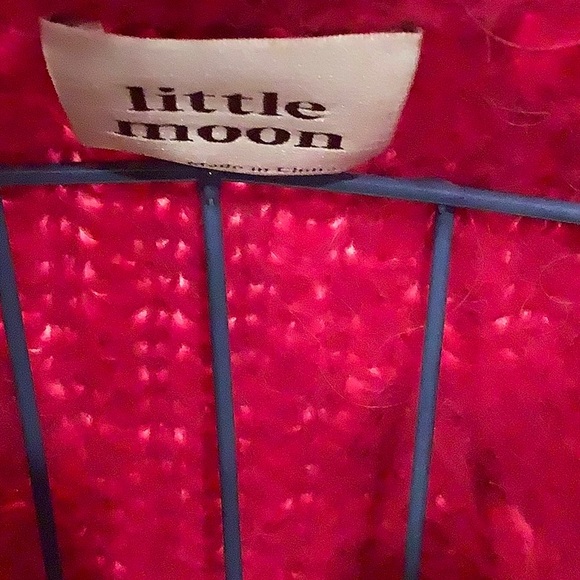 Little Moon alpaca blend cardigan with pearl buttons. Size XS - Picture 3 of 3